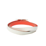 thumbnail Behapi Double Tour In Leather White And L5 Crevette Bracelet PHW - L'UXE LINK