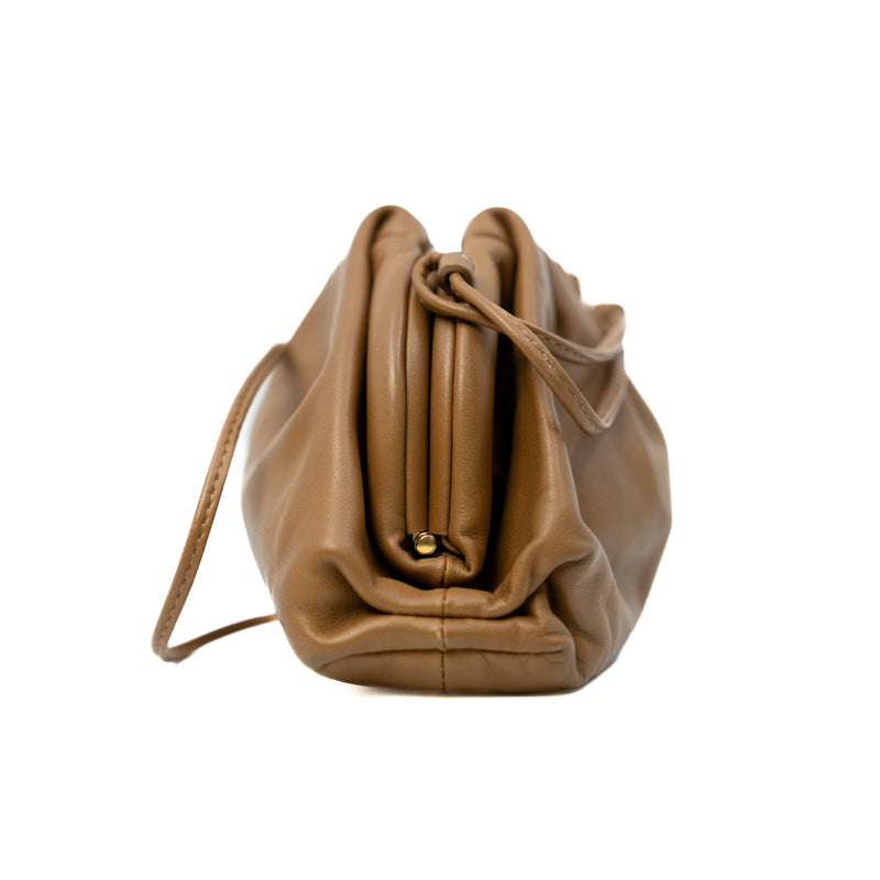 Mini Pouch Calfskin Caramel GHW - L'UXE LINK