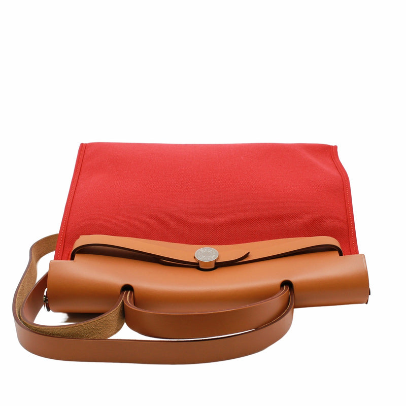 herbag 31 fabric orange red phw X stamp - L'UXE LINK