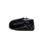 thumbnail medium double flap bag in pantent black phw seri1827XXXX PHW