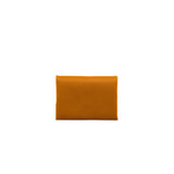 thumbnail Calvi Duo Compact Card Holder Evercolor Leather In Caramel - L'UXE LINK