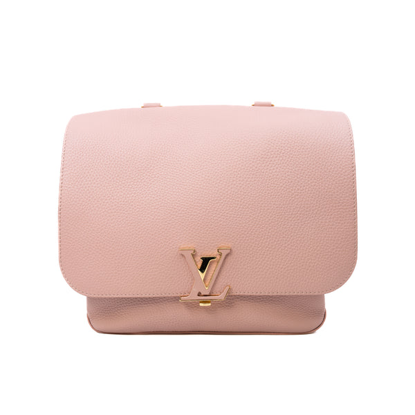 Taurillon Volta In Pink Calfskin Leather Handbag GHW With Strap - L'UXE LINK