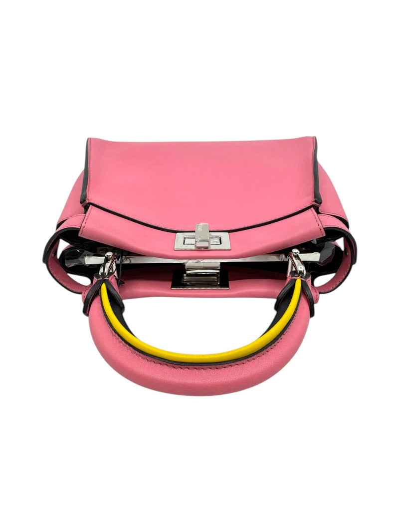 Mini Peekaboo Handbag With Handle Pink PHW