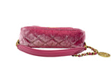 thumbnail 23b small hobo bag in velvet pink ghw #U9322xxx