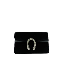 Mini Dionysus Velvet Super Mini Bag In Black SHW - L'UXE LINK