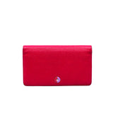 thumbnail Classic Long Flap Wallet In Pink Caviar Leather - L'UXE LINK