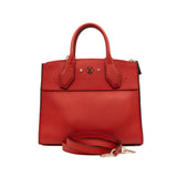 thumbnail City Steamer PM In Red Calfskin Leather SHW With Strap - L'UXE LINK