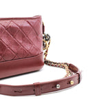 thumbnail Small Gabrielle In Red Aged Smooth Calfskin Quilted With Logo Handle Strap Limited Hobo Bag GHW Seri 30