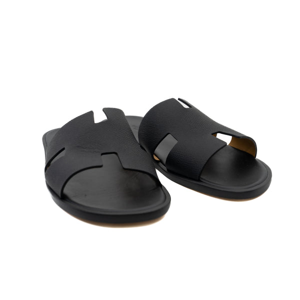 Chypre sandal in leather black #42 - L'UXE LINK