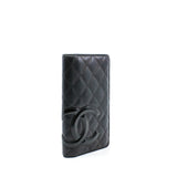 thumbnail Black Quilted Leather Cambon Ligne Bifold Wallet - L'UXE LINK