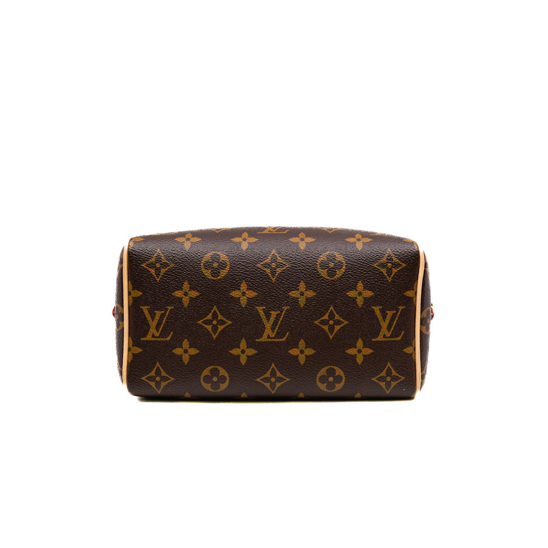 Speedy Bandoulière 20 Monogram Canvas With Black/White Fabric Strap - L'UXE LINK