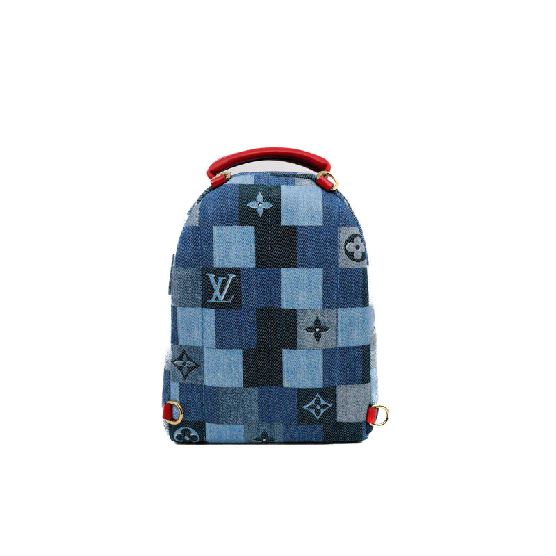 mini spring backpack in danim blue ghw - L'UXE LINK