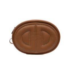 in- the-loop verso belt bag in swift gold phw B stamp