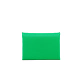 thumbnail Calvi Duo Compact Card Holder Epsom Leather In Vert Comics - L'UXE LINK