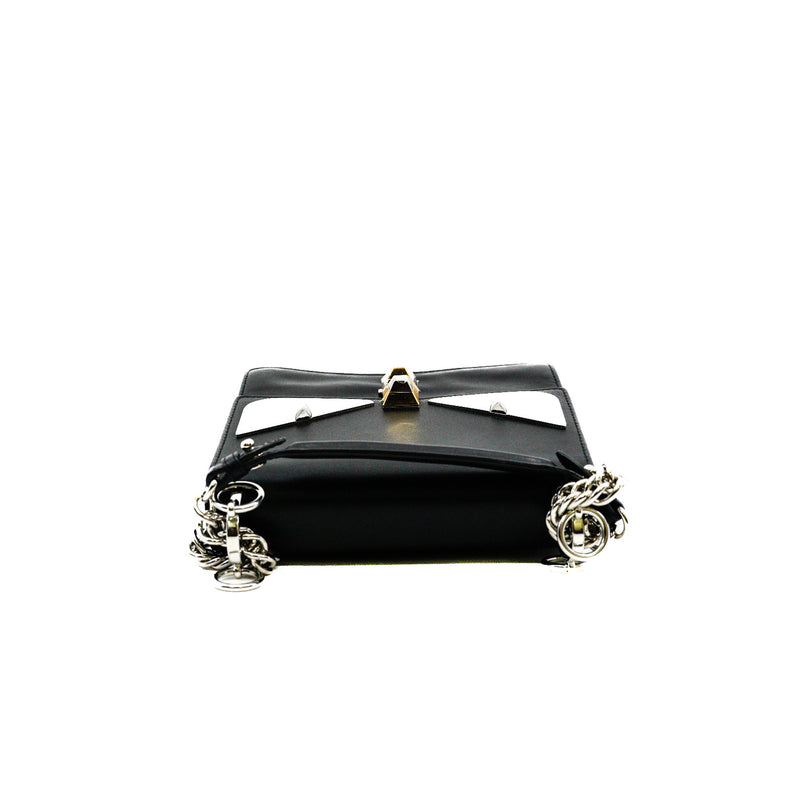 Small Monster Kan I Black Calfskin Shoulder Bag PHW - L'UXE LINK