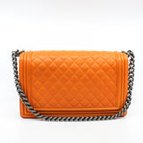 thumbnail New Medium Leboy Orange In Lambskin Leather PHW Seri 20