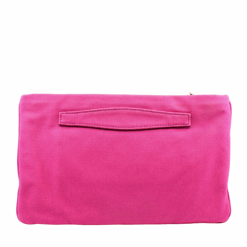 clutch canvas medium pink ghw