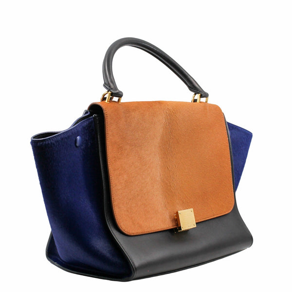 TRAPEZE BAG MEDIUM LEATHER multicolor ghw - L'UXE LINK