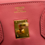 thumbnail Birkin 25 In Swift Leather 8W Rose Azalee GHW A Stamp