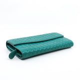 thumbnail long  buckle wallet green - L'UXE LINK