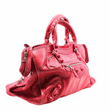 thumbnail Classic City 2 Way Shoulder Bag Leather  Pink PHW - L'UXE LINK