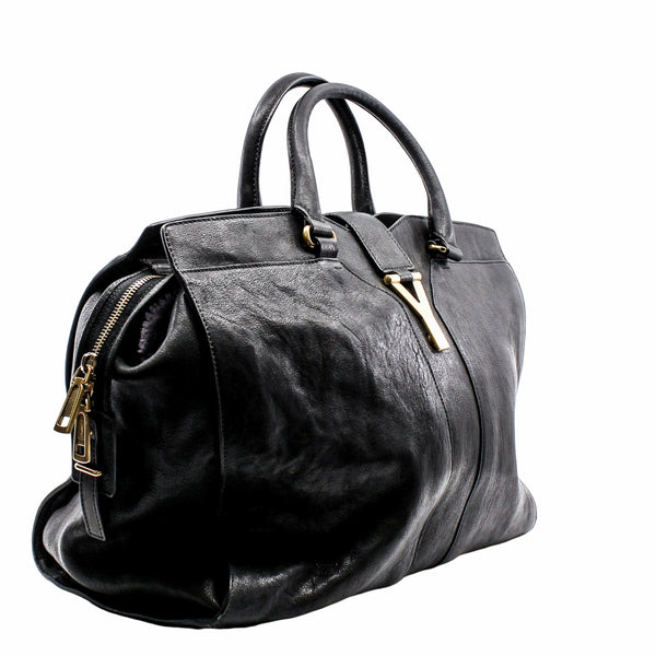 Chyc Cabas Tote large Leather black GHW - L'UXE LINK