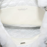 thumbnail 19 White Fur Tote Bag PHW - L'UXE LINK