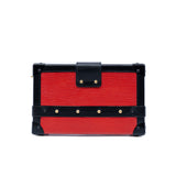 thumbnail Limited Edition Petite Malle Red/Black Epi Leather Bag GHW With Strap - L'UXE LINK