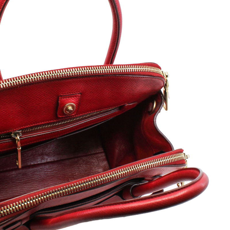 Double bag red ghw - L'UXE LINK