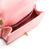 thumbnail Medium Leboy In Pink Lambskin Leather Shoulder Bag With Multicolor Chain GHW Seri 27 - L'UXE LINK