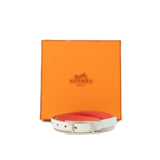 thumbnail Behapi Double Tour In Leather White And L5 Crevette Bracelet PHW - L'UXE LINK