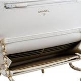 thumbnail Pearl Crush In White Lambskin Wallet On Chain GHW Seri 30 - L'UXE LINK