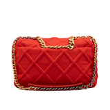 thumbnail Maxi 19 Jersey Red Lambskin Quilted Flap Bag Multi Hardware Seri 29