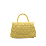 thumbnail 22P Small Coco Handle Light Yellow Caviar Handbag LGHW Seri NKHGXXXX - L'UXE LINK