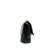 thumbnail 2.55 Reissue 226 Black Aged Calfskin Double Flap Bag GHW Seri 13 - L'UXE LINK