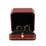 thumbnail Love Earrings With 2 Diamonds In 18K Yellow Gold - L'UXE LINK