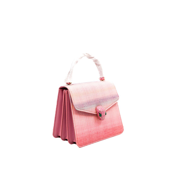 Serpenti Forever Fukumi Shimura Limited Edition Flamingo Top Handle Handbag GHW - L'UXE LINK