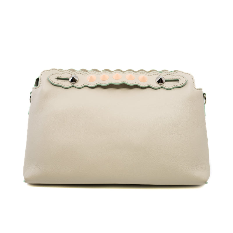 By The Way Medium Vitello Dolce Pearl Scalloped with Strap