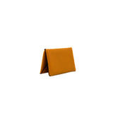 thumbnail Calvi Duo Compact Card Holder Evercolor Leather In Caramel - L'UXE LINK