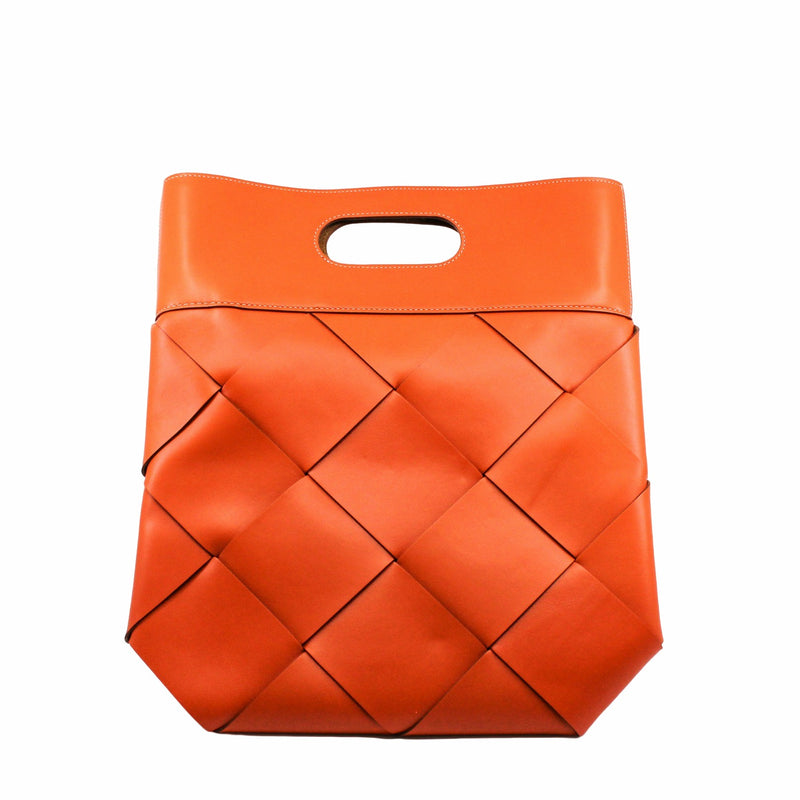 slip clutch tote bag orange - L'UXE LINK