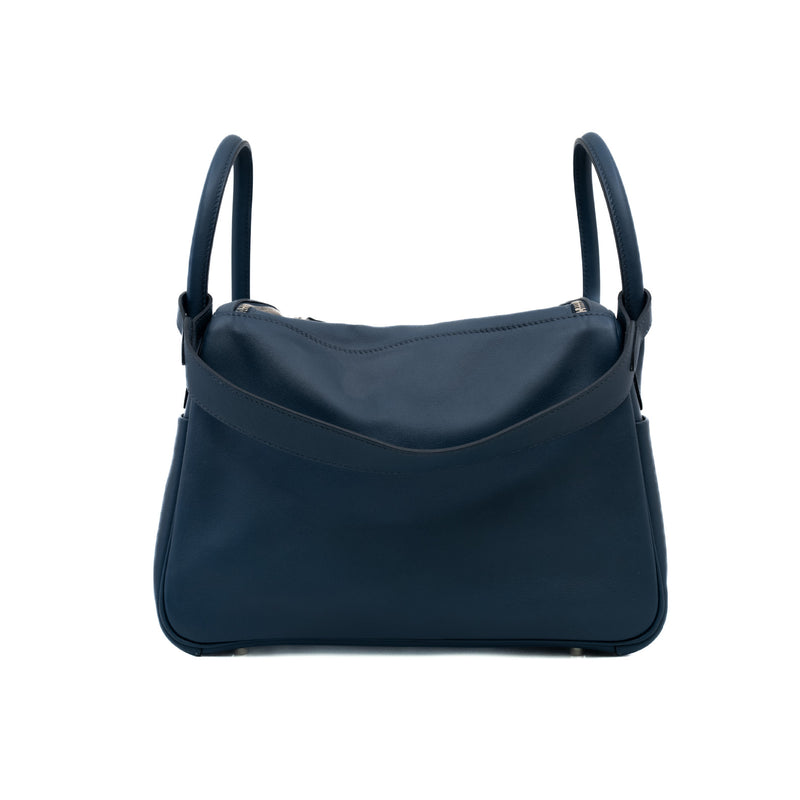 Lindy 30 Swift Leather In Deep Blue PHW T Stamp