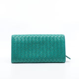 thumbnail long  buckle wallet green - L'UXE LINK