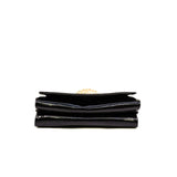 thumbnail Black Patent Leather Medusa Chain Clutch GHW - L'UXE LINK