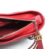 thumbnail Small Gabrielle In Red Aged Calfskin Leather Hobo Bag Multicolor Hardware Seri 27 - L'UXE LINK