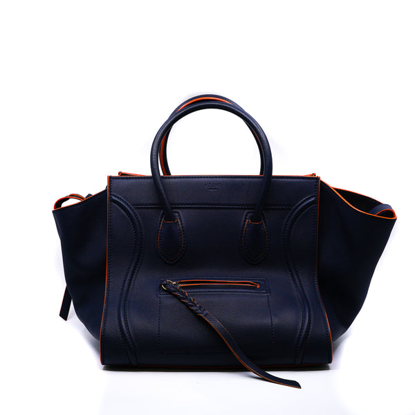 luggage mm in navy/red - L'UXE LINK