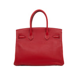 thumbnail Birkin 30 Togo Leather In Q5 Rouge Casaque GHW T Stamp