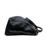 thumbnail Large Peekaboo Top Handle Bag Black GHW