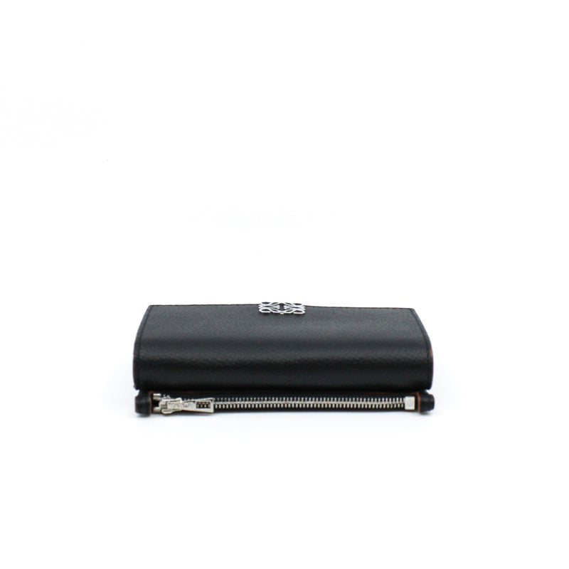 card holder with chain leather black phw
