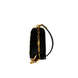 thumbnail Versace Medallion Tribute Black Calfskin Chain Shoulder Bag GHW - L'UXE LINK