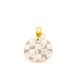 thumbnail Damier Azur Tahitienne Bag Charm Key Ring - L'UXE LINK